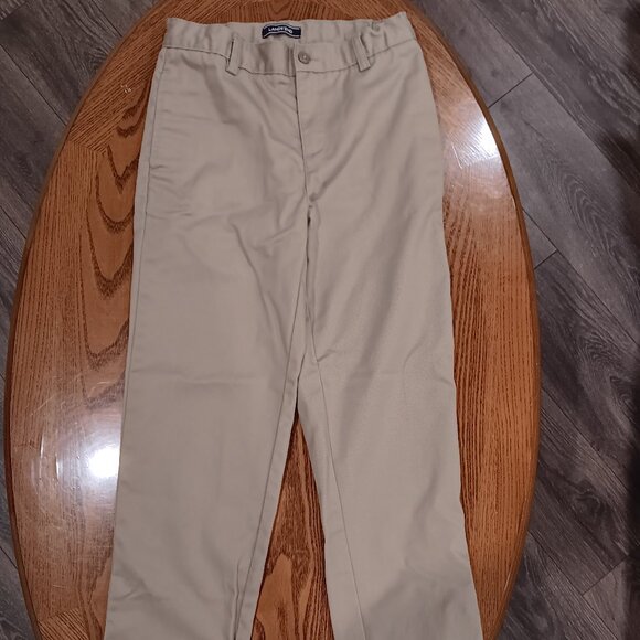 Back to School Lands' End Khaki Pants School Unifom Size 12 - Picture 1 of 3